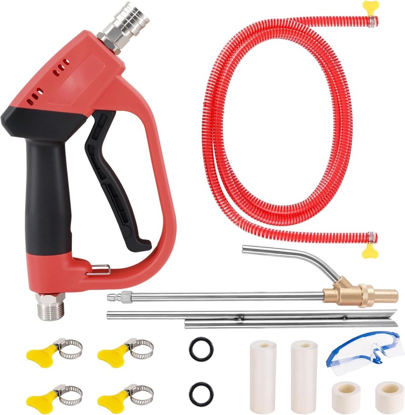 Sofo Pressure Washer Sand Blaster Kit with Gun, 5000 PSI Wet Abrasive Blasting Gun with 4 Ceramic Nozzles and 1/4" Quick Connector for Rust & Paint Removal - Image 1